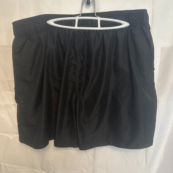 Faded Glory, Mens Swim Trunks with Liner, 3XL, 100% Polyester, Black - Picture 1 of 7